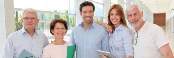 Group Of Happy Senior People In Training Course